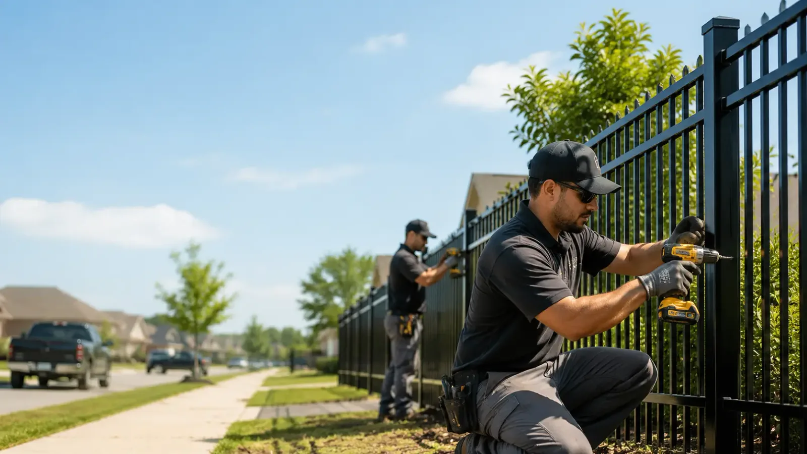 Metal Fence Installation in Worthington, OH